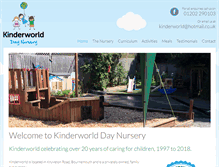 Tablet Screenshot of kinderworlddaynurseries.co.uk